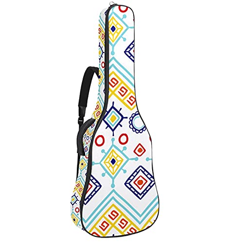 Étui souple pour guitare basse rembourré de sécurité au style bohème