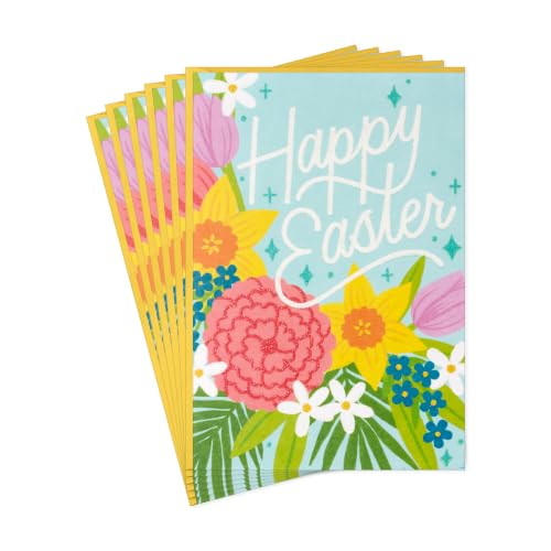 Hallmark Pack of Easter Cards with Envelopes, 6-Pack (Lots of Happiness)