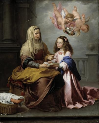 Image sur toile Murillo Santa Ana pour créer une ambiance sereine dans votre coin lecture