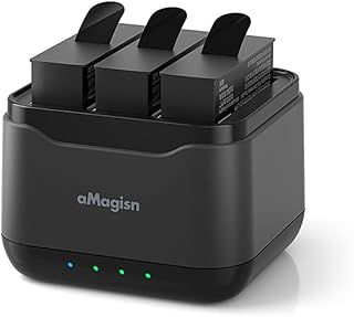 Battery Charger Hub for Insta360 Ace Pro/Ace Camera Battery Fast Charging Box 3-Channel Battery Charger Station with 3 Memory Card Slots