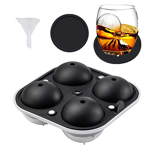 Ice Ball Mold-Whiskey Ice Ball Maker,Food Grade and BPA Free,Makes 2.5 Inch Ice