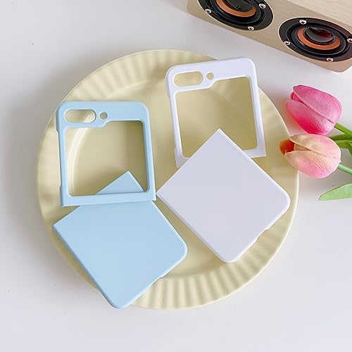 Image of MIDOS Back Cover Compatible with Samsung Z Flip 5 Silicone Case Full Protection Shock Proof Case for Samsung Galaxy Z Flip 5 (White)