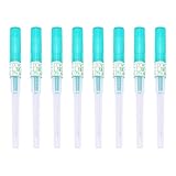 DJCIW 8PCS 18G Catheter Piercing Needles，Stainless Steel Hollow Piercing Needles for Ear Nose Lip Tongue Belly Cartilage Piercing Kit Piercing Tool