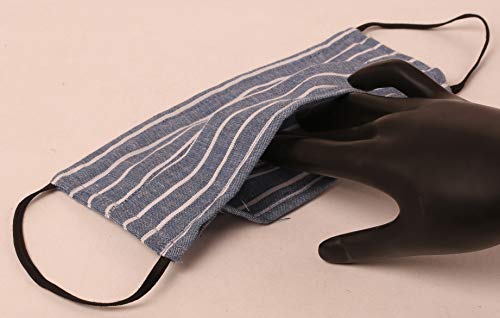 Image of Touchstone Filter pocket nose bridge double layer anti-pollution smog smoke cold cough protective cotton face mask Reusable Machine Washable for men, women.