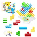 Newpop 32 Stück Tetris Tower, Team Tower-Spiel für Kinder und Erwachsene,Team Turm Spiel, Geschicklichkeitsspiel für Mädchen, Stapelspiele für Jungen, Tower Stapelspiel, Balance Spielzeug