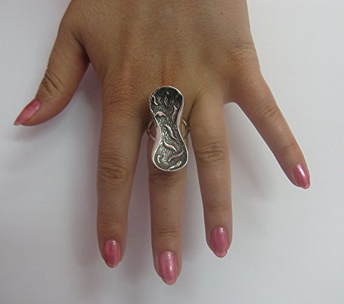 Bague en argent massif 925 avec taille ajustable modèle R001296