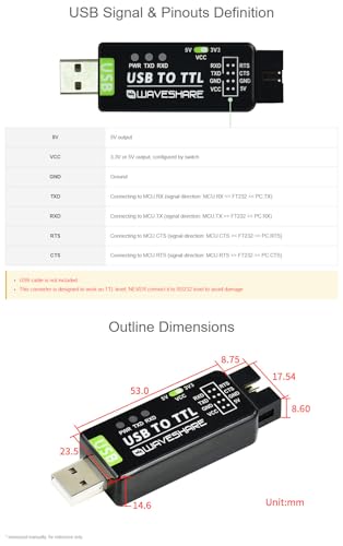 Convertisseur USB vers TTL puce FT232RNL module UART de programmation Windows Linux