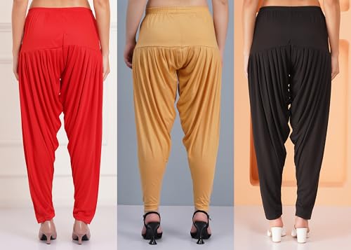 Image of Buy That Trendz Patiala Salwar for Women Relaxed Fit Viscose Patiyala Salwar Harem Bottom Pants