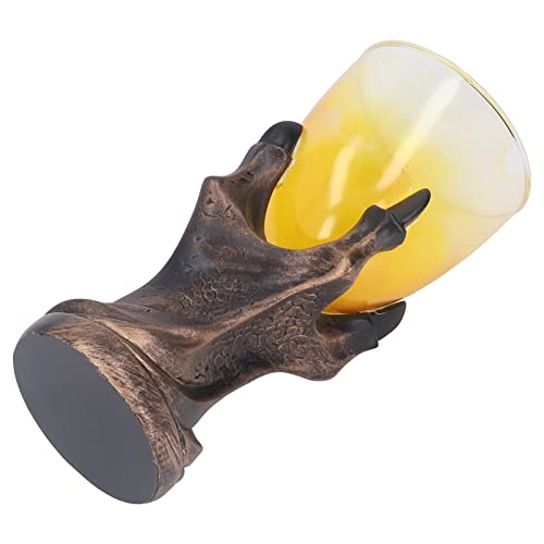 Jwthee Taça de mão de caveira, taça de vinho de mão de dragão 3D cálice cálice de mão única cálice d