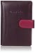 Visconti Soft Leather Secure RFID Blocking Passport Cover Wallet - POLO 2201, Plum/Multi, One Size