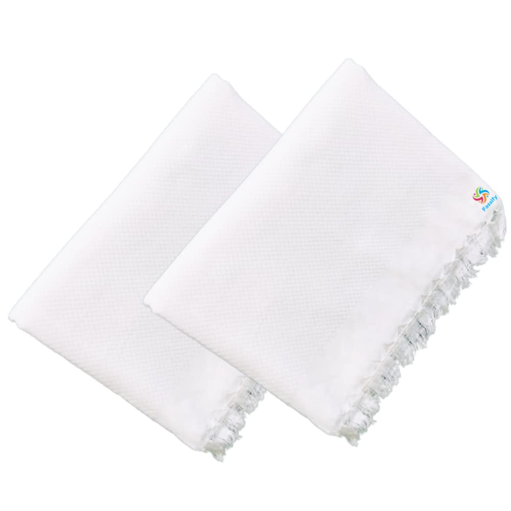 Fassify®100% Cotton Premium Ultra Soft White Bath Towel for Men, Women and Kids|Size:30x60inch|400gsm|Suitable for Bath, Hair, Travel, Hotel, Spa, Gym,Yoga,Saloon, Sports|Pack of 2 pcs.-image-21