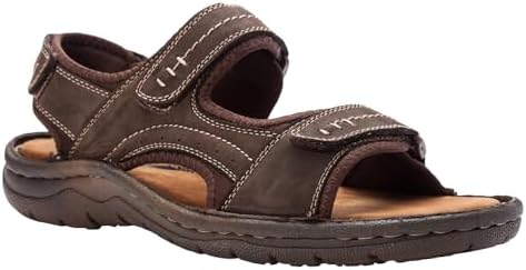 Propét mens Jordy Sandal, Coffee Bean, 8 US | Image 1