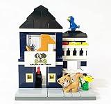 Brick Loot Mini City Pet Shop Building Set – 155-Piece Lego-Compatible Storefront, Modular Mini Bricks City Blocks Kit with Cat & Bird Figures, DIY Model for Kids & Adults, Display Collectible