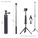 GEPULY Aluminum Waterproof Tripod Stand Underwater Selfie Stick Hand Grip for GoPro Hero 13, Insta360, AKASO, DJI Action 5 Pro&Smartphones Extended Monopod
