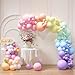 HOUSE OF PARTY 140PCS Pastel Rainbow Balloon Arch Garland Kit - Balloon Arch Kit-Birthday Balloons, Globos para Decoracion de Fiestas | Ideal for valentines day Baby Shower Party Decorations