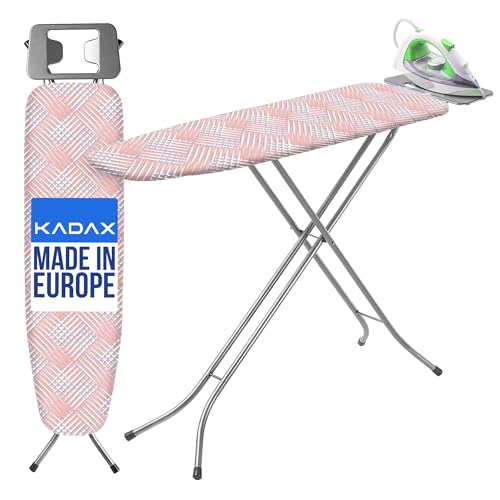 KADAX Bügelbrett 110x30cm Bügelfläche, Klappbares Tischbügelbrett mit...