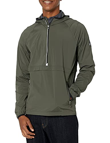 Cutter & Buck Men's Breaker Half Zip Hooded Popover