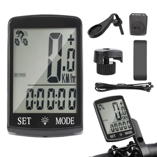Computador Para Ciclismo | Medidor De Velocidad Inalámbrico Para Ciclismo | Computador Ciclismo Impermeable Con Pantalla Luminosa Para Bicicletas de Montaña Motocross Cuadriciclos Scooters y Motocicle
