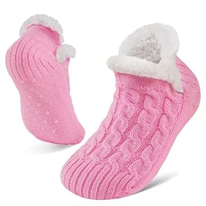 Niorasen Fluffy Slipper Socks Women Men, Winter Gift for Her, UK 4-9