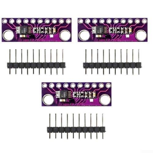 Image of 3-Pack 16-Bit I2C For Adc Converter Module Development Board, 4-Channel 2.0V-5.5V Low High Data Acquisition For Portable Instruments And Consumer Products(Purple)