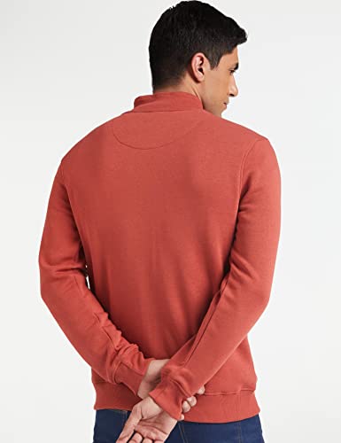 Image of Amazon Brand - Symbol Men Cotton Blend High Neck Fleece Sweatshirt