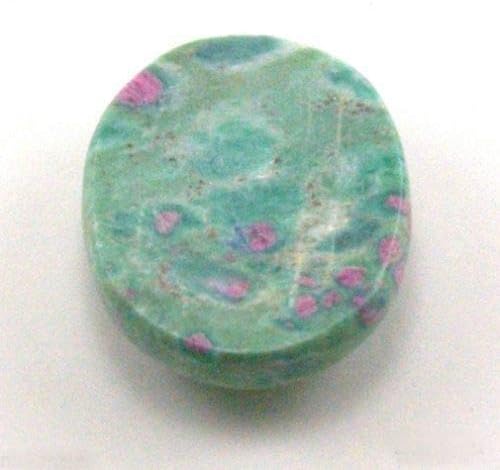 Ruby Fuchsite Worry Stone (Thumb Stones, Palm Stones) - for use in Meditation and Enhance Psychic Awareness.