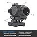Ronin P10 Red Dot Sight 1X 20mm 2moa Auto-on Low Profile Compact Picatinny Rail with Cowitness Riser , Black