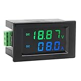Volt Amp Meter, DROK Digital Voltmeter Ammeter Multimeter DC 0-200V (199.9V) 10A Voltage Current Multi Tester, LCD Dual Display Battery Volts Amperage Monitor Gauge Panel