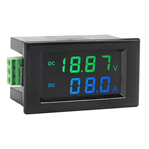 Voltio amperímetro, Droking DC 0-200V 10A Multímetro digital LCD Pantalla dual Panel Voltímetro Amperímetro Voltaje Corriente Monitor Medidor medidor