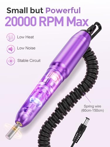 Kit eléctrico portátil para manicura y pedicura miniatura 2