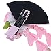Japanese Style Women Flower Hair Clip Tassel Hair Ornament, Kimono Decor Fabric Hanfu Hairpin Accessories For Christmas Party Costume Gift (Pink)