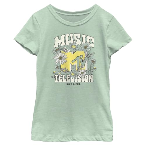 Girl's MTV Retro Wildflower Logo T-Shirt