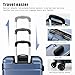 Coolife Luggage Suitcase Carry-on Spinner TSA Lock USB Port Expandable (only 28’’) Lightweight Hardside Luggage (Teal Blue, S(20in_carry on))