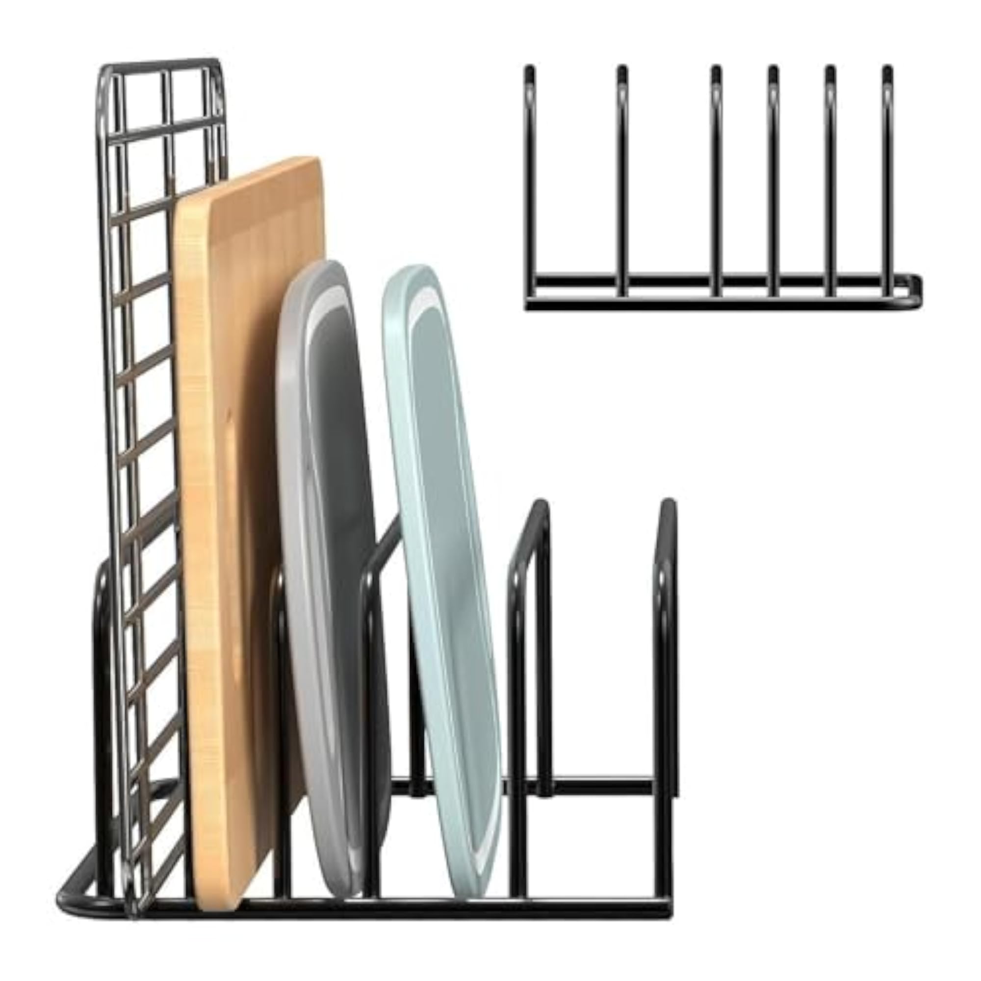 Pot Lid Organizer Rack for Pantry Storage