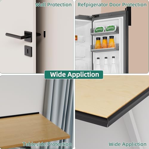 Weather Stripping Door Seal, 196 inch*3 Pack Wedge Seal Strip for Windows, PU Foam Tape Seals, Soundproofing, Insulation Strip for Winter, Door Gap Filler for Door Frame- Black - Thumbnail 7