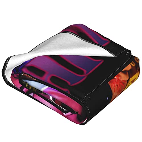 Hakla Jhenes Aikos Blanket Flannel Fleece Soft Warm Throw Blankets For Bed Sofa Chair Dorm 50''X40'', Black #TOP4