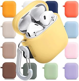 superdivision [3 in 1] AirPods Pro 2 / Pro Silicone Case + Anti-Lost Carabiner + Dust Guard Metal Film, Protective Cover with Keychain for Apple AirPods Pro (2022 / 2019) [Front LED Visible]
