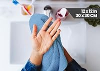 Utopia Towels Premium-Fingerspitzen-Handtuch, 30,5 x 30,5 cm, Electric Blue, 600 g/m², 100% Baumwolle, sehr saugfähig und weich, 12 Stück – Ansicht 8