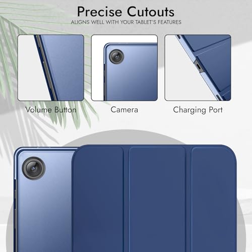 Image of Robustrion Cover for Samsung Galaxy Tab A11 Plus Cover Case 11 inch, Flip Cover Case for Samsung Galaxy Tab A11 Plus Cover /Tab A11+ Tablet Cover with Translucent Back - Navy