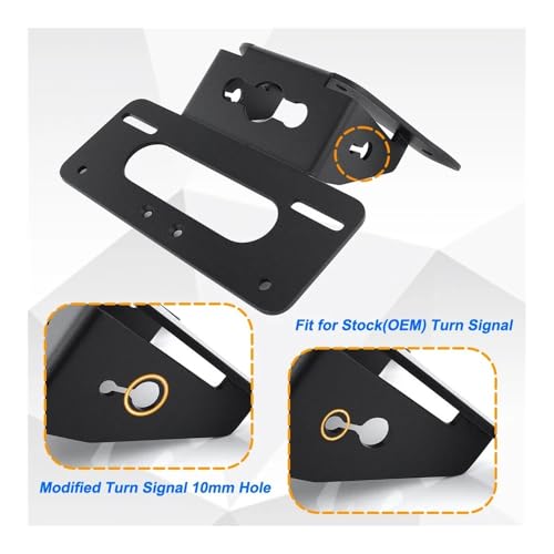 Support plaque Suzuki SV650 réglable et rigide pour éliminateur de garde-boue - 3
