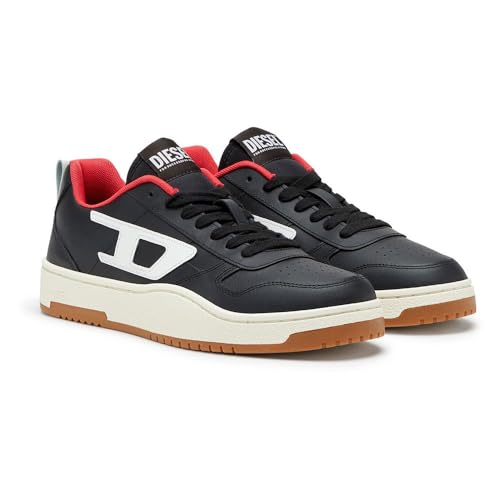 Diesel S Ukiyo V2 Low Sneakers, Zapatillas Hombre, Black, 44 EU