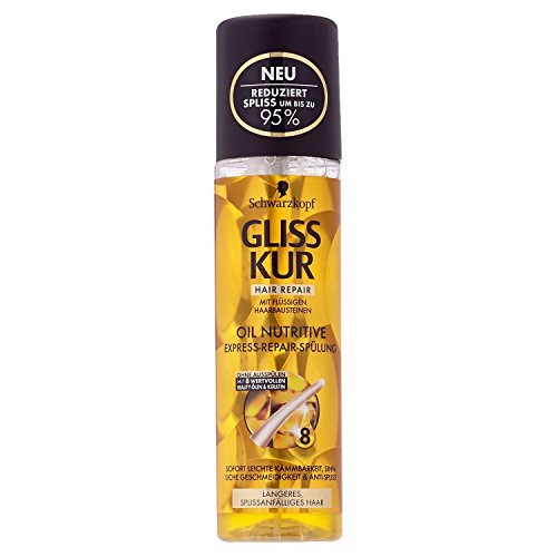 Gliss Kur Oil Nutritive Express-Repair-Spülung, 3er Pack (3 x 200 ml)
