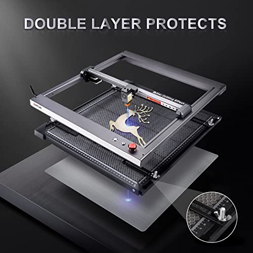 Ortur Selected Honeycomb Laser Bed With Fixture, Laser Honeycomb Working Table Panel Set For Laser Engraver Accessories, Fast Heat Dissipation, Desktop Protection,18.5"X17.3"X0.87" #TOP6