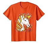 bambino carino candy corn unicorn halloween maglietta