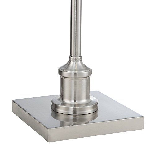 Regency Hill Jenson Traditional Adjustable Pharmacy Light Floor Lamp Swing Arm Standing Base 54" Tall Brushed Nickel Silver Metal For Living Room Reading House Bedroom Home Office #TOP7