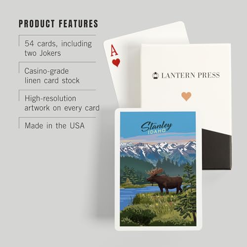 Juegos de cartas Poker Lantern Press Stanley Idaho miniatura 3