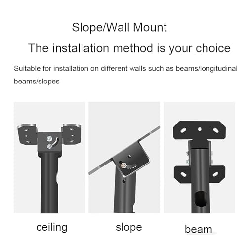 Support plafond téléviseur orientable pour grand écran plat LCD 32-90 pouces - 4