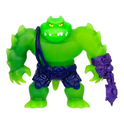 Heroes of Goo Jit Zu Meteor Madness, Rock Jaw elástico, substância viscose única e luva de combate meteoro, brinquedo sensorial que se estende até 3 vezes o seu tamanho
