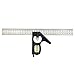 STARRICH Combination Square 12-Inch Heavy Duty Professional Inch/Metric Stainless Steel Level & Tool ,Metal-Body Carpenter's Tool,12" (Combination Square)
