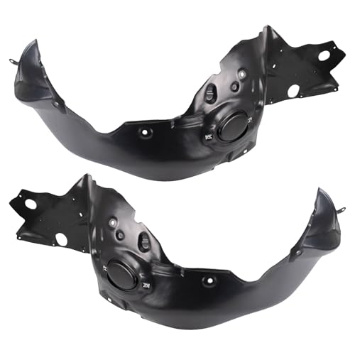 Image of TRQ Front Inner Fender Liner Set Compatible with 2006-2009 Ford Fusion 2006 Lincoln Zephyr Mercury Milan FO1250136 FO1251136